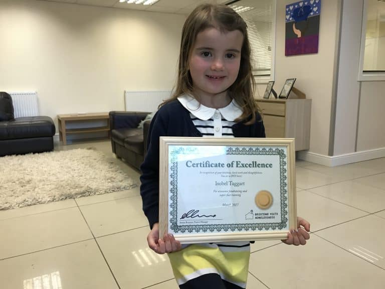 Isobel Taggart Raises Over £700 for Broxtowe Youth Homelessness