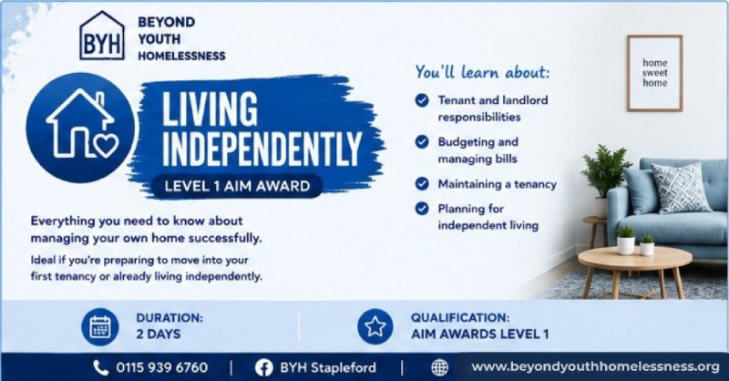 Living independently Beyond Youth Homelessness